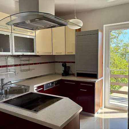 Mediterranean Family With Garden, Sea & Mountain View Apartment Veprinac